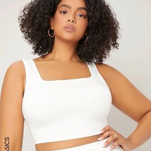 💎SHEIN white crop top
